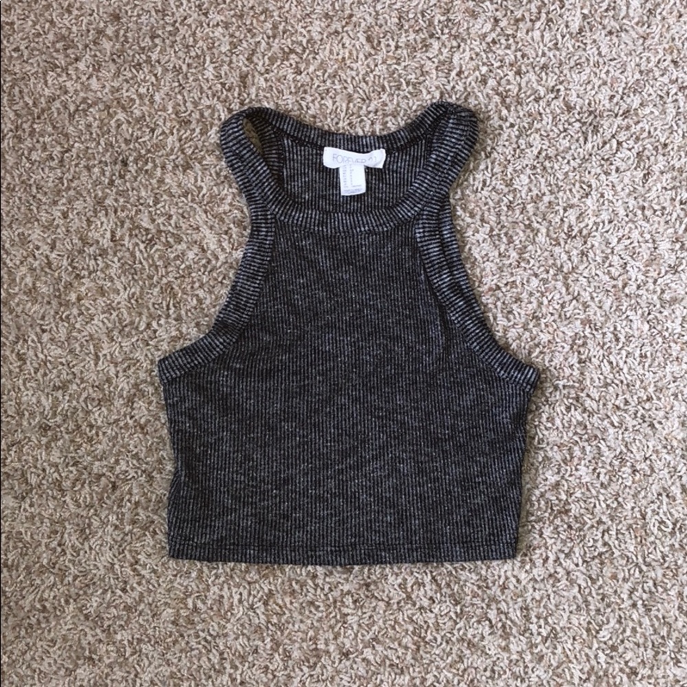 High Neck Crop Top